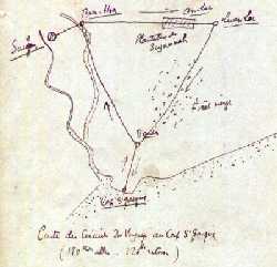 Carte du circuit du voyage au Cap St Jacques