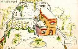 Dessin de la villa par le Dr Hesnard