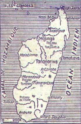 Carte de Madagascar