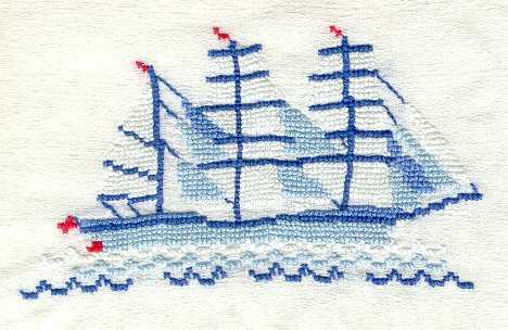 Broderie - Voilier